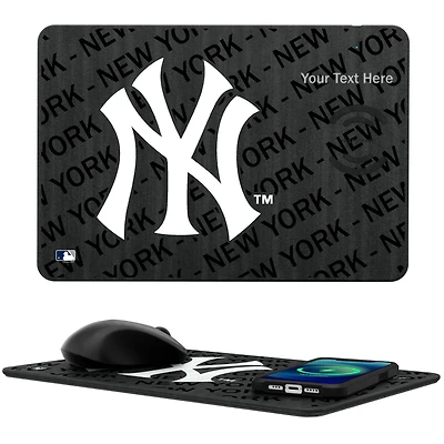 New York Yankees Personalized Wireless Charger & Mouse Pad
