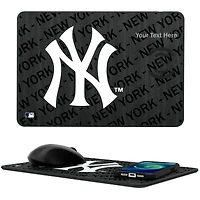 New York Yankees Personalized Wireless Charger & Mouse Pad