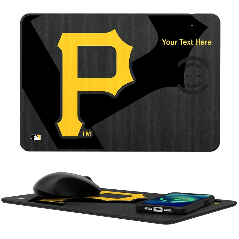 Pittsburgh Pirates Personalized Wireless Charger & Mouse Pad