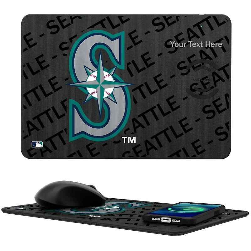 Seattle Mariners Personalized Wireless Charger & Mouse Pad