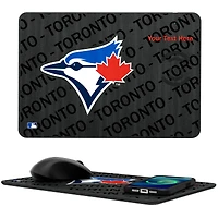 Keyscaper Toronto Blue Jays Personalized 15W Fast Wireless Charger and Mouse Pad