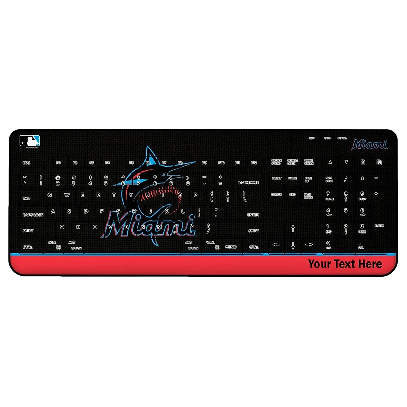 Miami Marlins Personalized Wireless Keyboard
