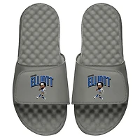 ISlide X BreakingT Ezekiel Elliot Gray NFLPA Caricature Slide Sandals