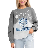 Women's Gameday Couture Gray Saint Louis Billikens Twice As Nice Pullover Sweatshirt