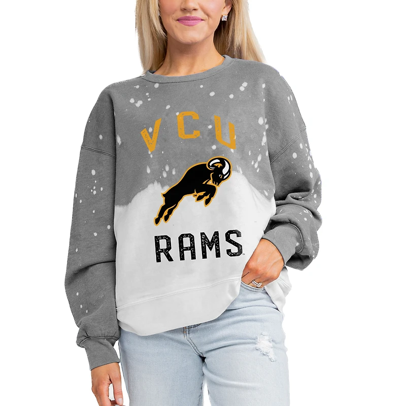 Women's Gameday Couture Gray VCU Rams Twice As Nice Pullover Sweatshirt