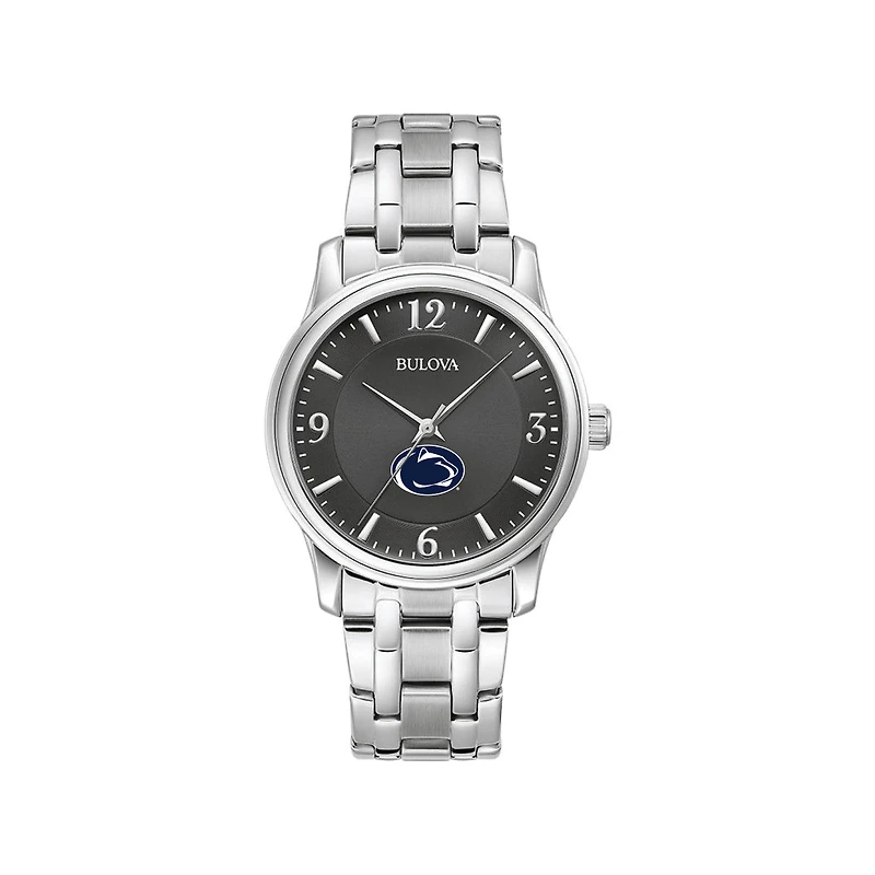 Men's Bulova Black Penn State Nittany Lions Stainless Steel Corporate Collection Watch