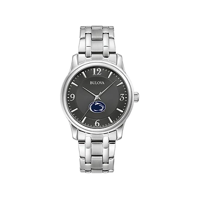 Men's Bulova Black Penn State Nittany Lions Stainless Steel Corporate Collection Watch
