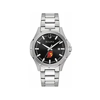 Men's Bulova Black USC Trojans Stainless Steel Classic Sport Watch