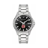 Men's Bulova Black Bethune-Cookman Wildcats Stainless Steel Classic Sport Watch