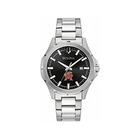 Men's Bulova Black Maryland Terrapins Stainless Steel Classic Sport Watch