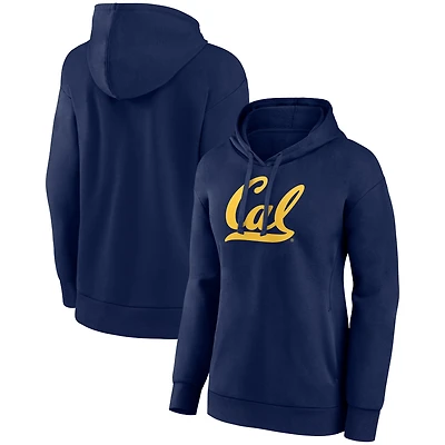 Women's Navy Cal Bears Primary Logo Pullover Hoodie