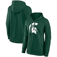 Women's Green Michigan State Spartans Team Primary Logo Pullover Hoodie