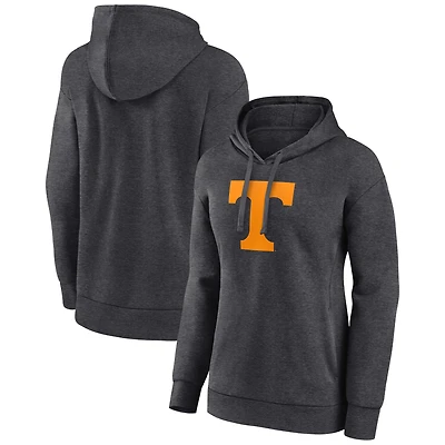 Women's Charcoal Tennessee Volunteers Team Primary Logo Pullover Hoodie