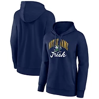 Women's Navy Notre Dame Fighting Irish Victory Script Pullover Hoodie