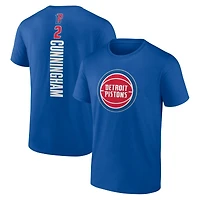 Men's Cade Cunningham Blue Detroit Pistons Playmaker Name & Number T-Shirt