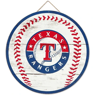 Texas Rangers 18'' x 18'' Baseball Wood Sign