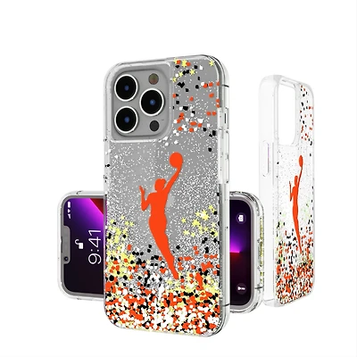 WNBA iPhone Glitter Case with Confetti Design