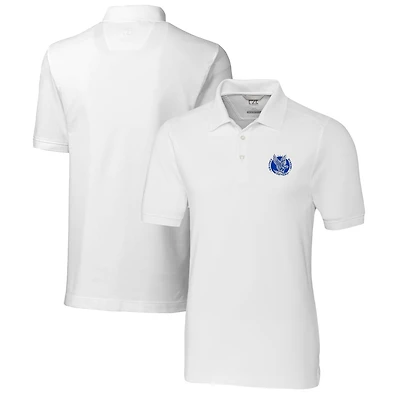 Men's Cutter & Buck White Air Force Falcons Advantage Tri-Blend DryTec Pique Polo