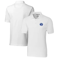 Men's Cutter & Buck White Air Force Falcons Advantage Tri-Blend DryTec Pique Polo