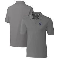 Men's Cutter & Buck Steel Georgetown Hoyas Advantage Tri-Blend DryTec Pique Polo