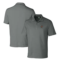 Men's Cutter & Buck Steel Florida Gators DryTec Genre Textured Solid Polo