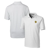 Men's Cutter & Buck White Missouri Tigers Forge Pencil Stripe Stretch Polo