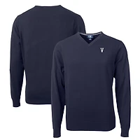 Men's Cutter & Buck Navy Villanova Wildcats Lakemont Tri-Blend V-Neck Pullover Sweater