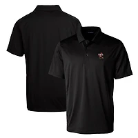 Cutter & Buck Black Louisville Cardinals Primary Team Logo Prospect Textured Stretch Polo