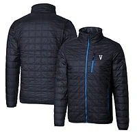 Cutter & Buck Navy Villanova Wildcats Primary Team Logo Rainier PrimaLoft Eco Insulated Full-Zip Puffer Jacket