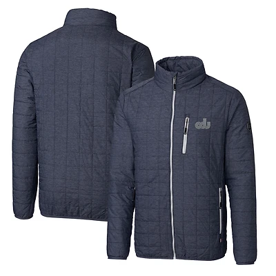 Cutter & Buck Heather Navy Old Dominion Monarchs Primary Team Logo Rainier PrimaLoft Eco Insulated Full-Zip Puffer Jacket