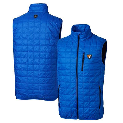 Cutter & Buck Royal Illinois Fighting Illini Primary Team Logo Rainier PrimaLoft Eco Insulated Full-Zip Puffer Vest