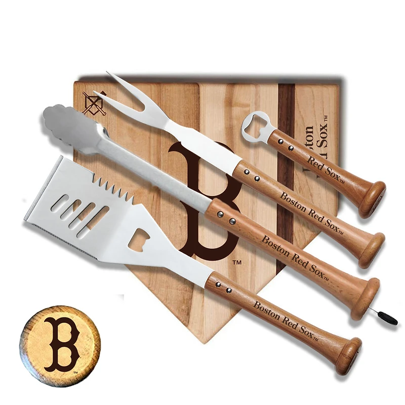 Baseball BBQ Boston Red Sox 12'' Grand Slam Combo Set