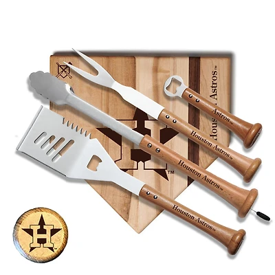 Baseball BBQ Houston Astros 12'' Grand Slam Combo Set