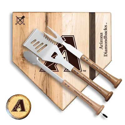 Baseball BBQ Arizona Diamondbacks 12'' Silver Slugger Combo Set