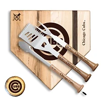 Baseball BBQ Chicago Cubs 12'' Silver Slugger Combo Set
