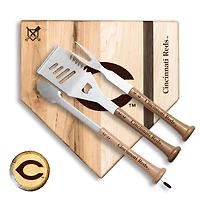 Baseball BBQ Cincinnati Reds 12'' Silver Slugger Combo Set