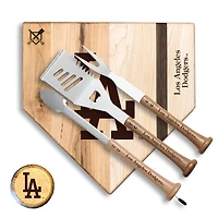 Baseball BBQ Los Angeles Dodgers 12'' Silver Slugger Combo Set