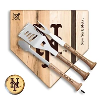 Baseball BBQ New York Mets 12'' Silver Slugger Combo Set
