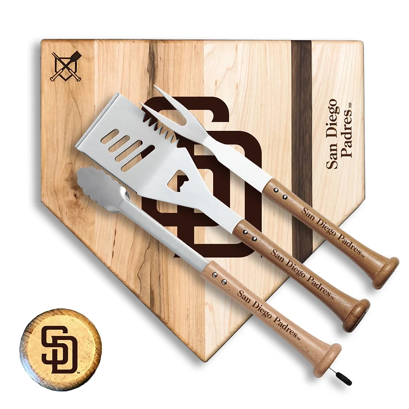Baseball BBQ San Diego Padres 12'' Silver Slugger Combo Set