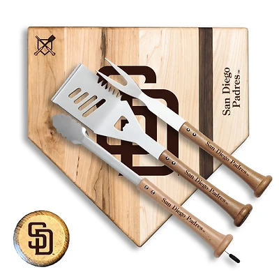 Baseball BBQ San Diego Padres 12'' Silver Slugger Combo Set