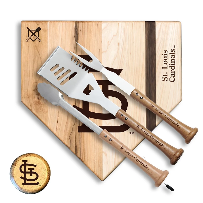Baseball BBQ St. Louis Cardinals 12'' Silver Slugger Combo Set