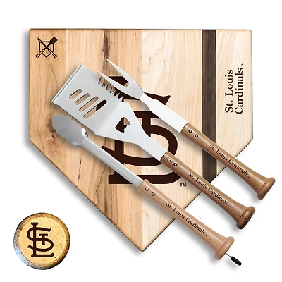 Baseball BBQ St. Louis Cardinals 12'' Silver Slugger Combo Set