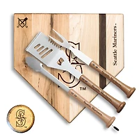 Baseball BBQ Seattle Mariners 12'' Silver Slugger Combo Set