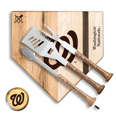 Baseball BBQ Washington Nationals 12'' Silver Slugger Combo Set