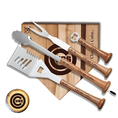 Baseball BBQ Chicago Cubs 17'' Grand Slam Combo Set