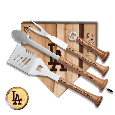 Baseball BBQ Los Angeles Dodgers 17'' Grand Slam Combo Set