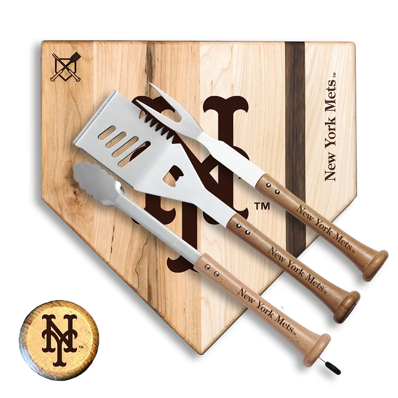 Baseball BBQ New York Mets 17'' Slugger Combo Set