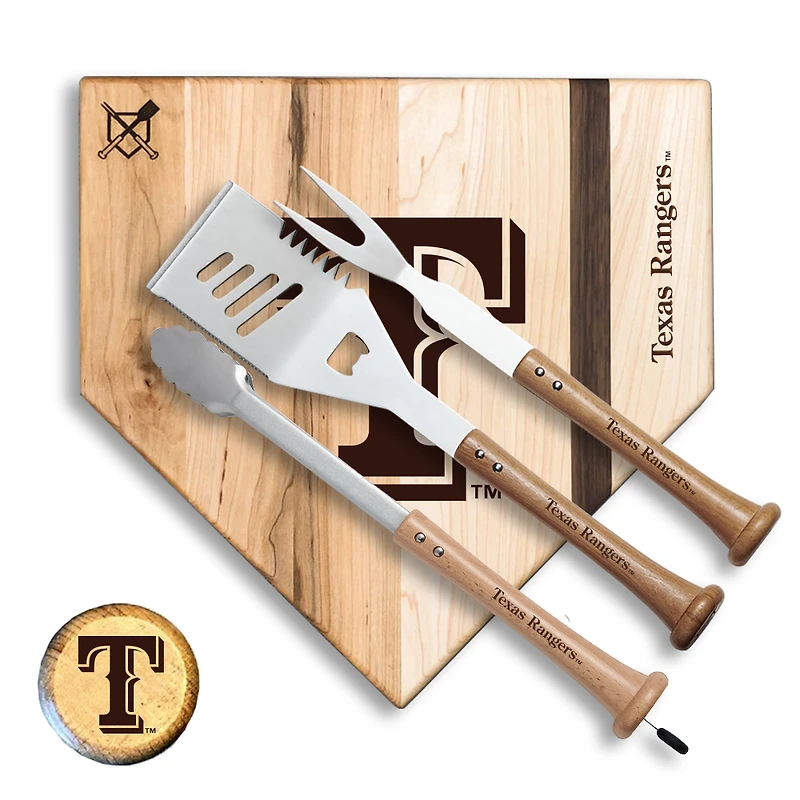 Baseball BBQ Texas Rangers 17'' Slugger Combo Set