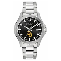 Men's Bulova Black Baylor Bears Stainless Steel Classic Sport Watch