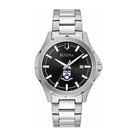 Men's Bulova Black Pennsylvania Quakers Stainless Steel Classic Sport Watch